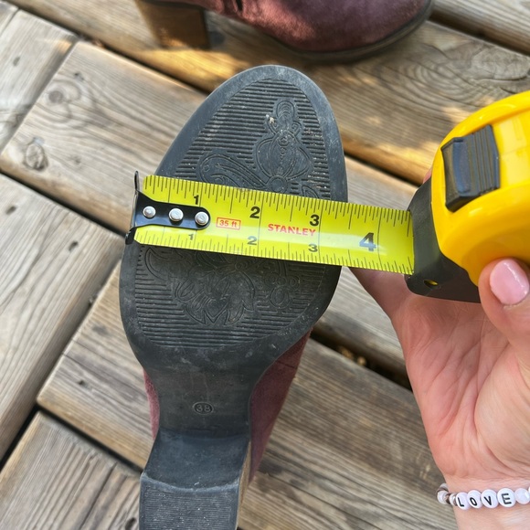 Bos and Co Suede Ankle Boots in Mauve - Picture 4 of 7